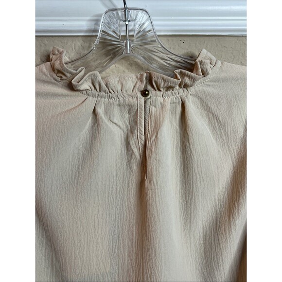 Entro Top Embroidered Puff Sleeves Size J-Was vibes NWT Beautiful Elegant - Picture 6 of 13